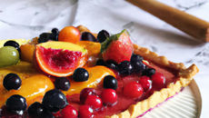 Tarte aux fruits en folie