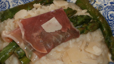 Risotto aux asperges et jambon Serrano