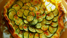 Tarte à la courgette et au chèvre facile