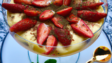 Tiramisu de fraises au parfum d'été