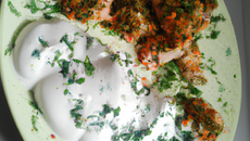 Chapon aux herbes et au yaourt