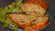 Cake aux lardons et aux cèpes