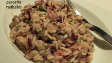 Risotto au radicchio et à la pancetta