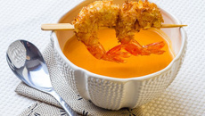 Velouté de courge thaï (lait de coco, combava & gingembre)