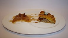 Petites galettes aux poires, sirop d'érable et noix de pécan