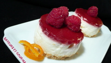 Mini-cheesecakes aux framboises