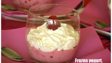 Frozen yogurt à la framboises