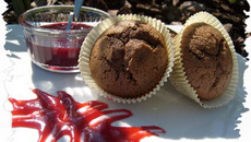 Muffins chocolat / framboises et leur caramel ...