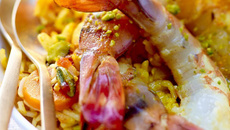 Biryani de crevettes