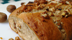 Pain aux noix sans levure