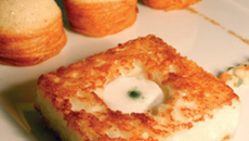 Enrubanné de langoustine royale, risotto poêlé