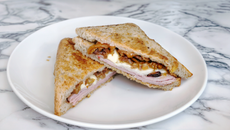 Croque aubergines mozzarella à l'italienne