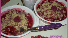 Crumble aux fruits rouges inratable