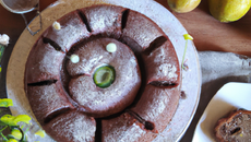 Cake fondant chocolat-poires