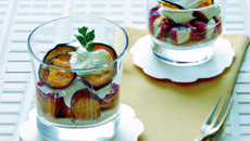 Verrines de rougets au mascarpone et aux aubergines