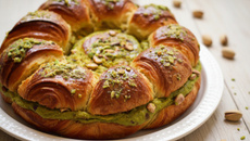 Brioche des rois à la crème de pistache