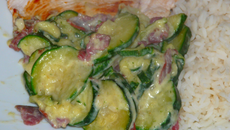 Courgettes à la cancoillote