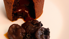 Coulant au chocolat et marrons