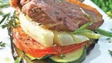 Côtelettes de canard et légumes grillés aux senteurs de Provence