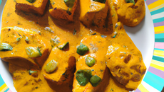 Dés de saumon au curry