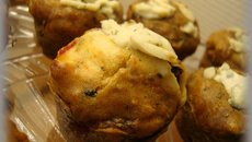 Muffins poivron, courgette, aubergine et Philadelphia