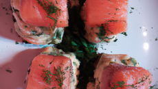 Pavés de saumon farcis express