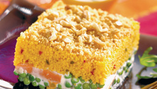 Crumble de légumes et couscous aux épices douces, Indian style
