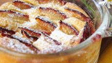 Clafoutis aux quetsches léger