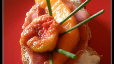 Bruschetta "un, deux, trois, soleil"