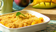Crumble magique à la mangue