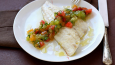 Filets de daurade, sauce vierge