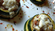 Courgettes rondes au chèvre