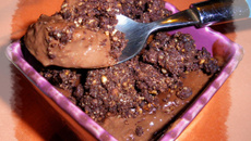 Verrines choco crumble