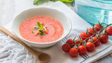 Gaspacho au basilic frais