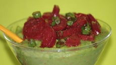 Verrines petits-pois chorizo