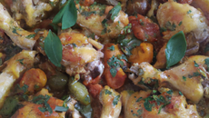 Cuisses de poulet à la sicilienne