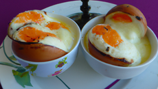 Œufs pochés au champagne