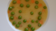 Soupe aux petits pois épicés