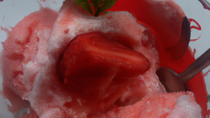 Glace à la fraise