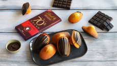 Madeleines en coque de chocolat