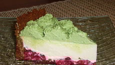 Délice fondant framboises / pistache (bavarois)