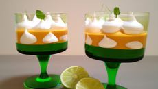 Verrine meringué à la lime