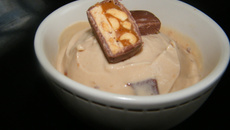 Glace aux snickers