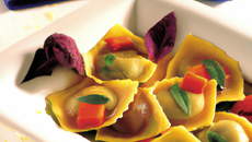 Raviolis au légumes du soleil.