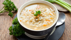 Belboula-soupe de semoule d'orge au lait