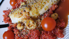 Rouget, quinoa et tomate