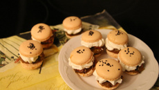 Macaron automnal magret séché au St Môret