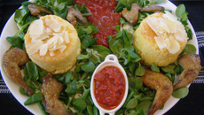 Cailles-Polenta-Foie gras: Triplé gagnant