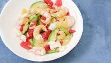Salade de langoustines, avocat et pamplemousse