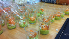 Houmous au curcuma, carottes, raisins